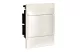 LEGRAND 134146 PractiboxS flush-mounted distributor (650°C), with white door, protective ground and neutral distribution terminal, 1 row 6 modules