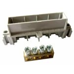   LEGRAND 134800 PractiboxS bare PE terminal block with insulated support, for 4-module cabinet, 1 x (2x16mm² + 2x10mm²);