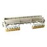   LEGRAND 134811 PractiboxS bare PE+N distribution terminal with insulated support, for 8-module cabinet, 2 x (3x16mm² + 3x10mm²); Icc=6 kA