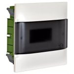   LEGRAND 135151 PractiboxS flush-mounted distributor (650°C), with transparent smoke-colored door, protective ground and neutral distribution terminal, 1 row 12 modules