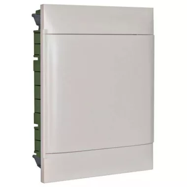 LEGRAND 135162 PractiboxS flush-mount distribution board in plasterboard (850°C), with white door, protective ground and neutral distribution terminal, 2 rows 12 modules LEGRAND 135162 PractiboxS flush-mount distribution board in plasterboard (850°C), with white door, protective ground and neutral distribution terminal, 2 rows 12 modules