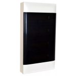   LEGRAND 135214 PractiboxS external distributor (650°C), with transparent smoke-colored door, protective ground and neutral distribution terminal, 4 rows 12 modules