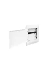 LEGRAND 135702 PractiboxS multimédiás elosztószekrény, téglafalba süllyeszthető, fehér ajtóval, 2x2 + 4x2 modul fogadására alkalmas