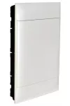 LEGRAND 137148 PractiboxS flush-mounted distributor (650°C), with white door, protective ground and neutral terminal, 3 rows 18 modules