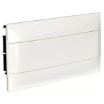   LEGRAND 137176 PractiboxS flush-mounted distribution board in plasterboard (850°C), with transparent smoke-colored door, protective ground and neutral distribution terminal, 1 row 18 modules