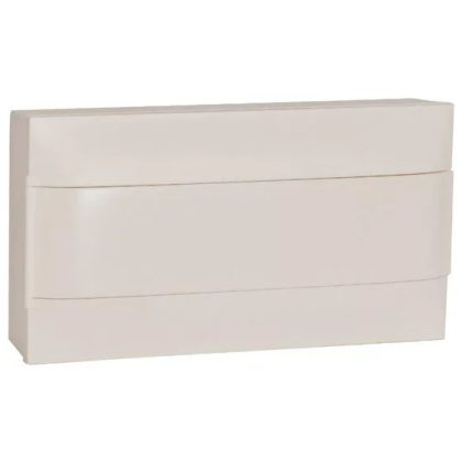   LEGRAND 137206 PractiboxS falon kívüli kiselosztó(650°C), fehér ajtóval, védőföld és nulla elosztókapoccsal, 1 sor 18 modul