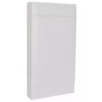   LEGRAND 137209 PractiboxS falon kívüli kiselosztó(650°C), fehér ajtóval, védőföld és nulla elosztókapoccsal, 4 sor 18 modul