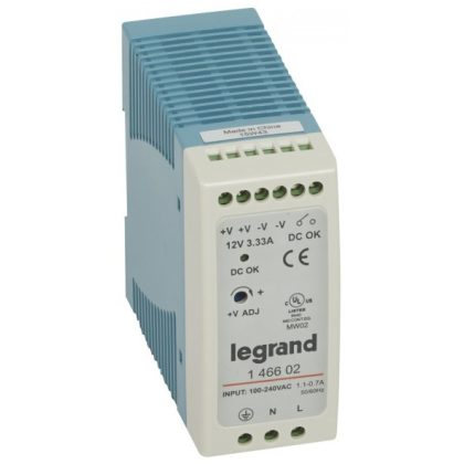   LEGRAND 146602 power supply 40W 100-240/12V= switching mode stabilized