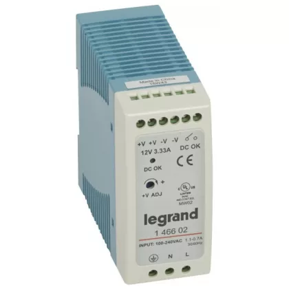 LEGRAND 146602 tápegység 40W 100-240/12V= kapcsolóüzemű stabilizált