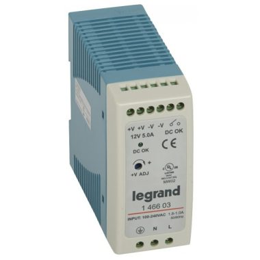 LEGRAND 146603 power supply 60W 100-240/12V= switching mode stabilized