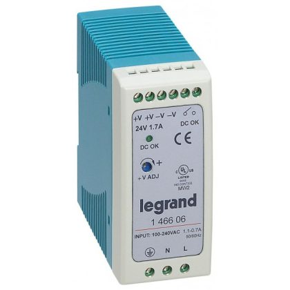   LEGRAND 146606 power supply 40W 100-240/24V= switching mode stabilized