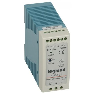 LEGRAND 146607 tápegység 60W 100-240/24V= kapcsolóüzemű stabilizált