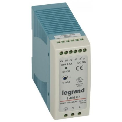   LEGRAND 146607 power supply 60W 100-240/24V= switching mode stabilized
