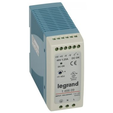 LEGRAND 146609 tápegység 60W 100-240/48V= kapcsolóüzemű stabilizált