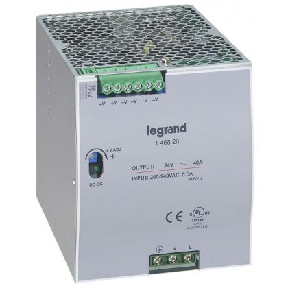   LEGRAND 146626 tápegység 960VA 115-230/24V= kapcsolóüzemű stabilizált