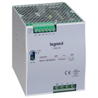 LEGRAND 146639 tápegység 960W 3x380-500/48V= kapcsolóüzemű stabilizált
