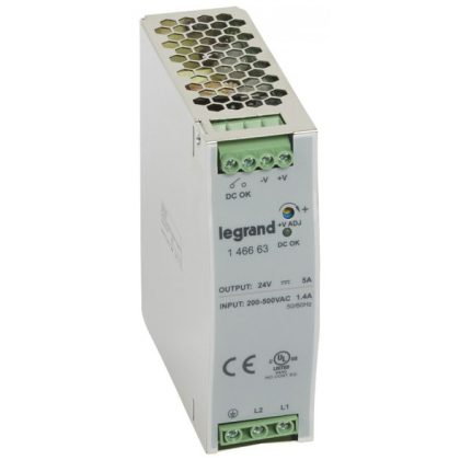   LEGRAND 146663 power supply 120W 200-500/24V= switching mode stabilized
