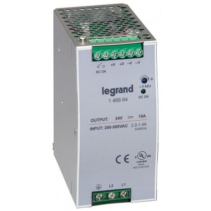 LEGRAND 146664 tápegység 240W 200-500/24V= kapcsolóüzemű stabilizált