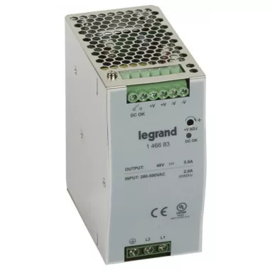 LEGRAND 146683 tápegység 240W 200-500/48V= kapcsolóüzemű stabilizált