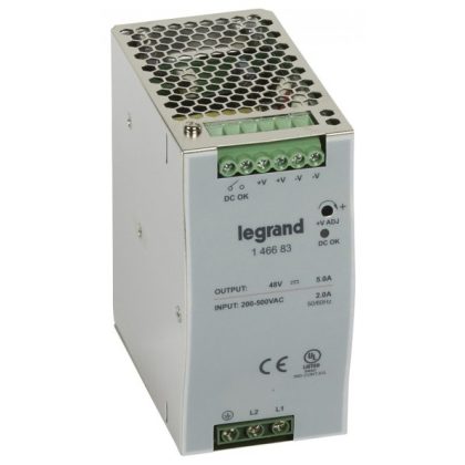   LEGRAND 146683 tápegység 240W 200-500/48V= kapcsolóüzemű stabilizált