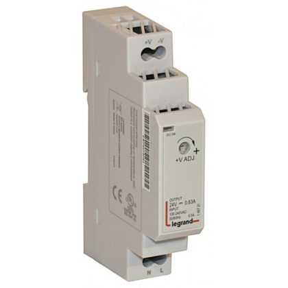   LEGRAND 146721 Lexic Single-phase switching power supply - 15 W - 100-240V~ / 24V = - 0.6 A