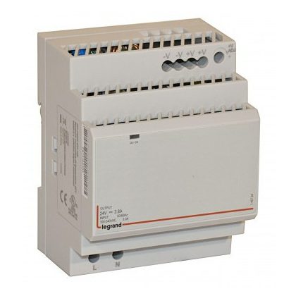 LEGRAND 146724 Lexic Egyfázisú kapcsolóüzemű tápegység - 92 W - 100-240V~ / 24V = - 3,8 A