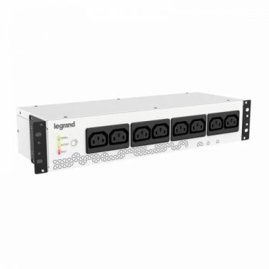 LEGRAND 310333 KEOR PDU 19" szünetmentes elosztósor 800 VA 480 W BEM: C14 aljzat + C13-UK kábel KIM: 8xUK USB-B kommunikációs port