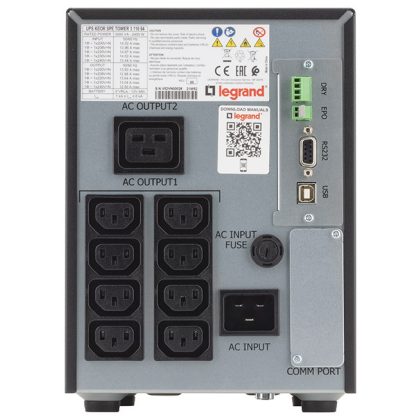   LEGRAND 311064 LEGRAND KEOR SPE 3000 VA BEM: C20 KIM: 8xC13+1xC19 USB/RS232/SNMP vonali interaktív, tisztán szinuszos szünetmentes torony(UPS)