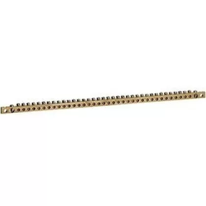   LEGRAND 339757 Furatos védőföld sín csavarokkal - rögzítés tartóbordákra rögzítőfülekkel - 36 modul