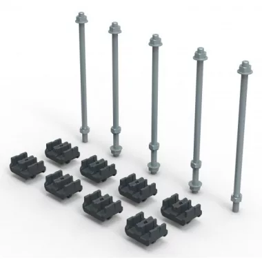 LEGRAND 339939 XL3 S 4000 gyűjtősíntartó készlet lapos réz sínhez 80x10-120x10mm