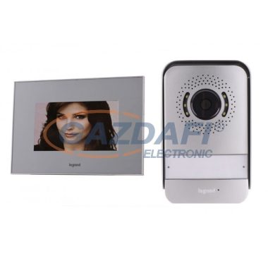 LEGRAND 369230 Set interfon video color cu 2 fire, 1 sau 2 apartamente, unitate interioară 7 "albă