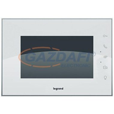 LEGRAND 369235 kiegészítő 2 vezetékes 7"-os FEHÉR beltéri egység