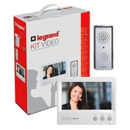   LEGRAND 369580 4-wire color video intercom set, hands-free, 1 apartment, with 7" indoor unit