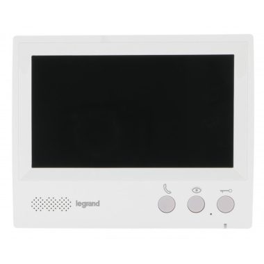 LEGRAND 369585 4-vezetékes színes videó kaputelefon kiegészítő 7"-os beltéri egység, kihangosított