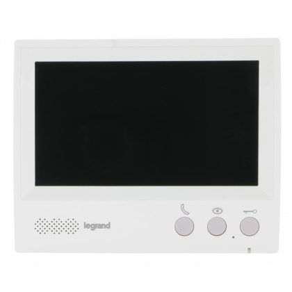   LEGRAND 369585 4-vezetékes színes videó kaputelefon kiegészítő 7"-os beltéri egység, kihangosított