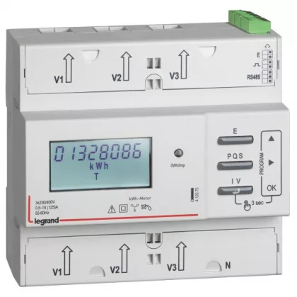 LEGRAND 412075 EMDX3 consumption meter 3F125A MID