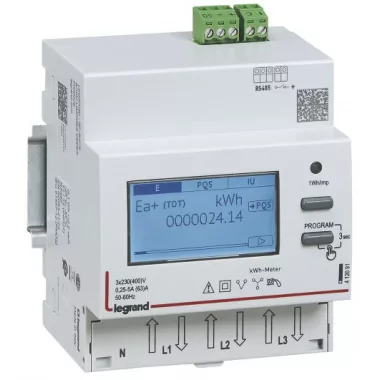LEGRAND 412091 EMDX3 consumption meter 2T with RS485 output 3F 63A
