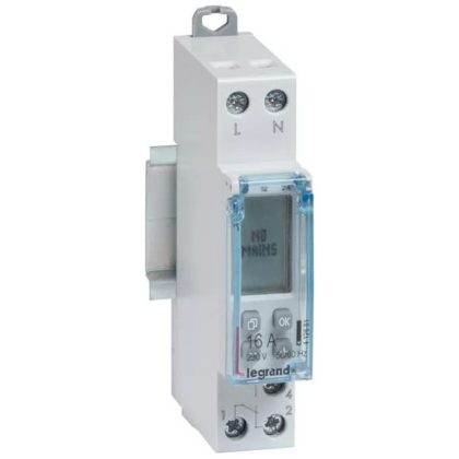   LEGRAND 412681 Lexic AlphaRex3 digitális programkapcsoló, heti 28 program, 1 kimenet 230 V~