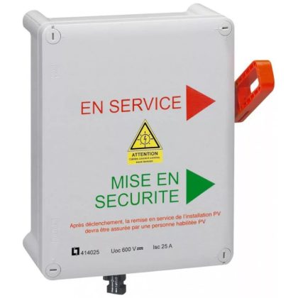 LEGRAND 414025 Resettable Fire Safety Photovoltaic Box