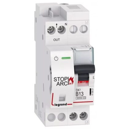 LEGRAND 415921 DX3 Stop Arc Íveszárlat érzékelő kismegszakító B13 6000A alsó betáp BIC