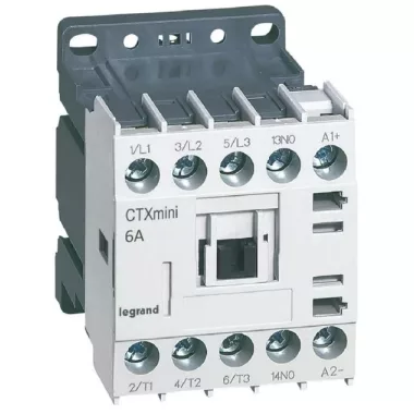 LEGRAND 417011 CTX3 Mini ip. mágneskapcs. 3P 6A 1NY 24V DC LEGRAND 417011 CTX3 Mini ip. mágneskapcs. 3P 6A 1NY 24V DC