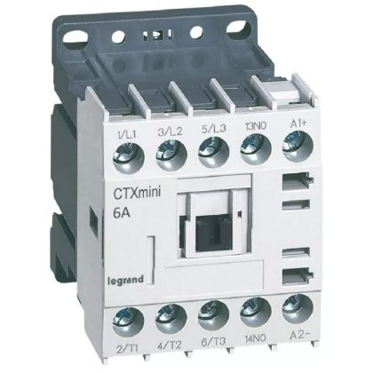   LEGRAND 417011 CTX3 Mini industrial contactor 3P 6A 1NY 24V DC