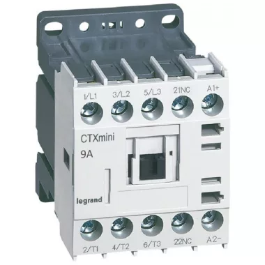 LEGRAND 417031 CTX3 Mini ip. mágneskapcs. 3P 9A 1NY 24V DC LEGRAND 417031 CTX3 Mini ip. mágneskapcs. 3P 9A 1NY 24V DC