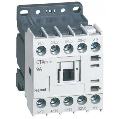   LEGRAND 417031 CTX3 Mini industrial contactor 3P 9A 1NY 24V DC