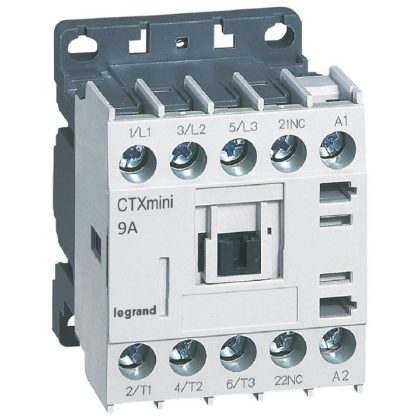   LEGRAND 417036 CTX3 Mini industrial contactor 3P 9A 1NY 230V AC