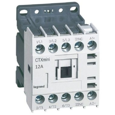LEGRAND 417051 CTX3 Mini industrial contactor 3P 12A 1NY 24V DC