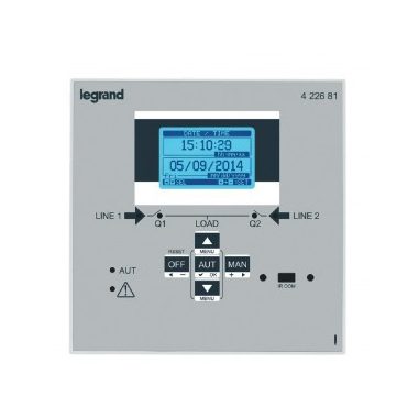 LEGRAND 422681 Forrásátkapcsoló automatika Standard, LCD kijelzővel