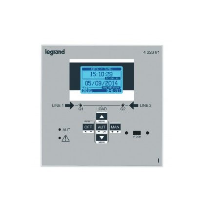   LEGRAND 422681 Forrásátkapcsoló automatika Standard, LCD kijelzővel