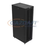   LEGRAND 446800  szerver rack 42U SZÉL: 600 MÉLY: 1000 MAG: 1967 fekete szimpla perforált ajtó elöl és hátul MAX: 1500 kg Linkeo DC