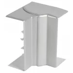   LEGRAND 603824 DLP inner elbow element for snap-on cable channel, adjustable inner angle: 80 -120°, 130 x 50 mm, aluminum